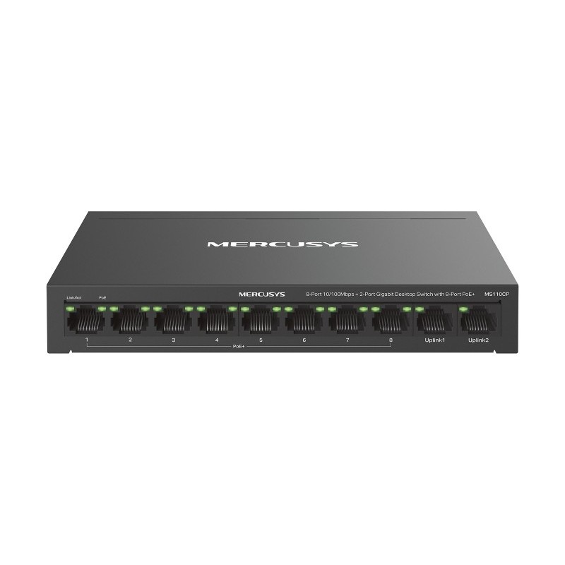 Mercusys MS110CP - switch - Fast Ethernet (10 100) - PoE - Negro