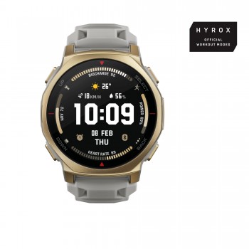 Amazfit T-rex 3 Pro 44MM Polímero, Titanio Oro con correa color Gris  W2548GL2N
