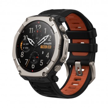 Amazfit T-Rex Ultra 2 51MM Titanio con correa color Negro, Marrón W2550GL2N