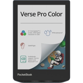 PocketBook Verse Pro Color lectore de e-book Pantalla táctil 16 GB Wifi Negro, Azul PB634K3-1-WW