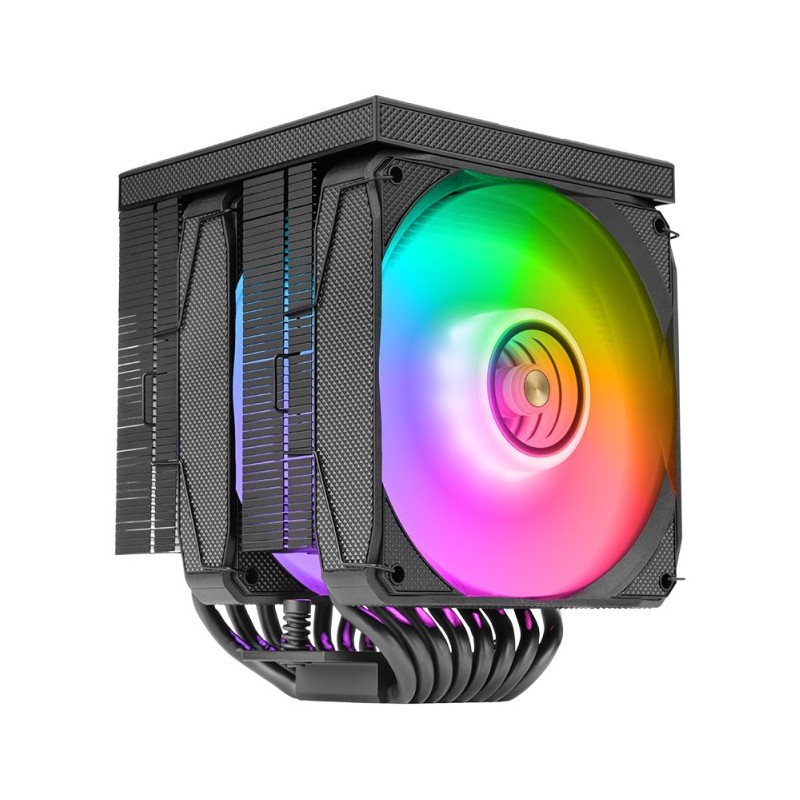 Mars Gaming MCPU-LCDPRO - Disipador CPU - 380W TDP - Doble 120mm PWM - LCD ARGB MCPULCDPRO