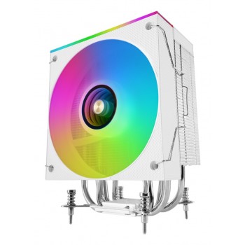 Mars Gaming MCPU-LCDW - Refrigerador de aire - 120mm - LCD - 300W TDP - Blanco MCPULCDW