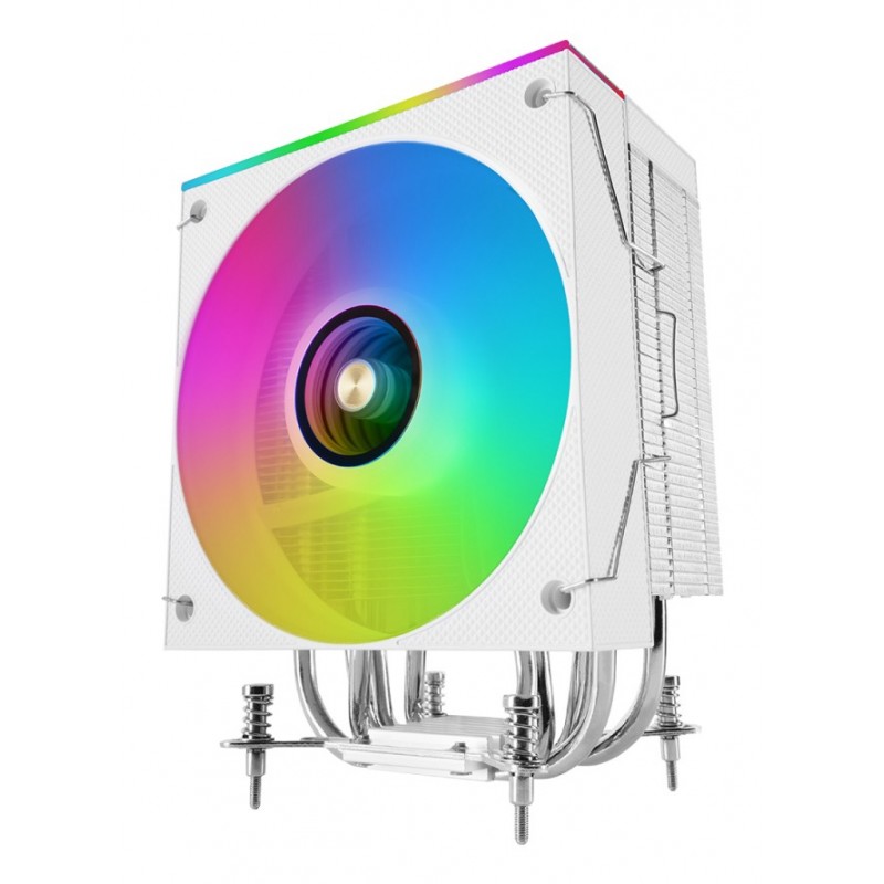 Mars Gaming MCPU-LCDW - Refrigerador de aire - 120mm - LCD - 300W TDP - Blanco MCPULCDW