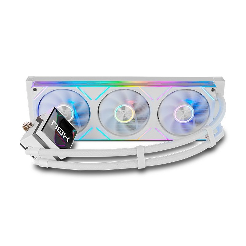 NOX Hummer M-360 LCD|Kit RL Magnético ARGB Blanco NXHUMMERM360LCDWH