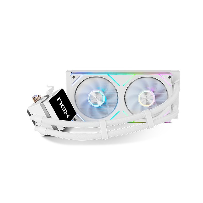 NOX Hummer M-240 LCD|Kit RL Magnético ARGB Blanco NXHUMMERM240LCDWH