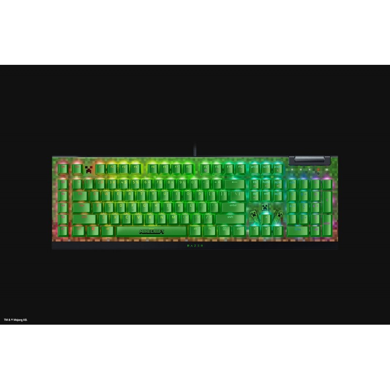Razer BlackWidow V4 X - USB - Verde - QWERTY Inglés de EE. UU. RZ03-04704100-R3M1