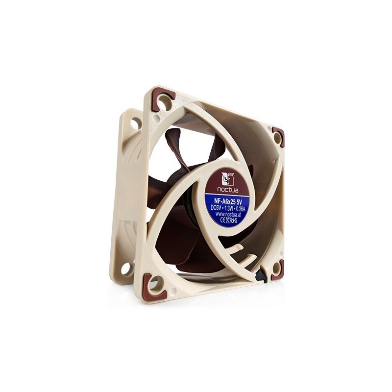 Noctua NF A6x25 - 6 cm - 5V - Blanco NF-A6X25 5V