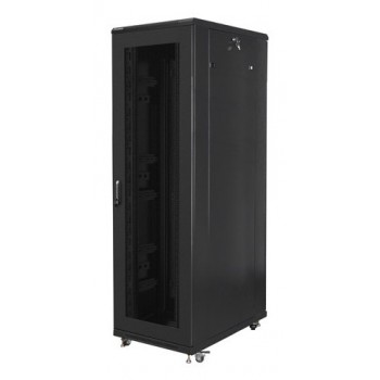 ARMARIO LANBERG RACK 19" 42U 800X1000 FLAT PACK PUERTA PERFORADA NEGRO FF01-8042-23B