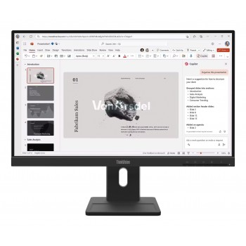 Lenovo ThinkVision E22-40, 21.5"FHD, IPS, HDMI 1.4, DP 1.2, VGA, 250 cd m², Speaker 2W x2 64C9MAT6EU