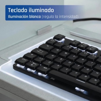 iggual Teclado USB mecánico CK-MECHA-105T negro IGG320662