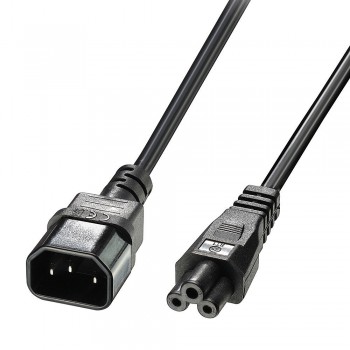 Cable de transmisión Negro 3 m C14 acoplador C5 acoplador 30342