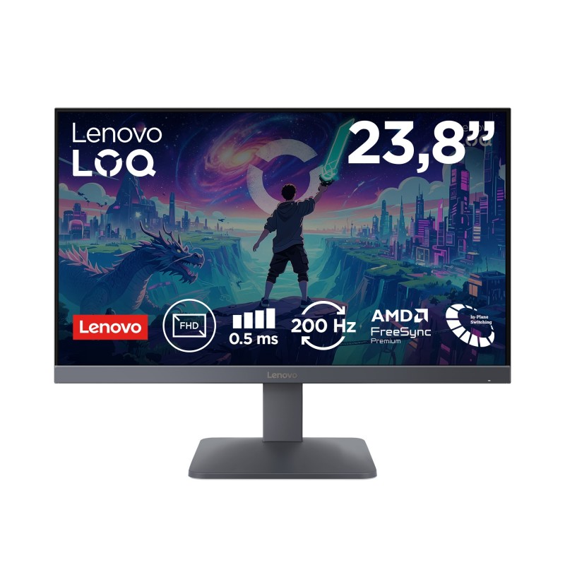 Lenovo LOQ 24-10 - 23.8" Full HD - LED - Negro - 200Hz 68F1GACBEU