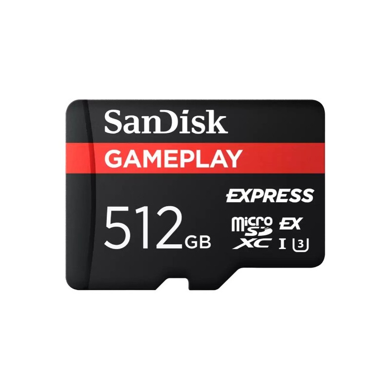 SanDisk GamePlay Express microSD 512GB UHS-I Clase 10 SDSQXFN-512G-GN6GN