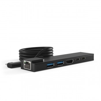 Compulocks HUB01 base para portátil y replicador de puertos USB 2.0 Type-C Negro