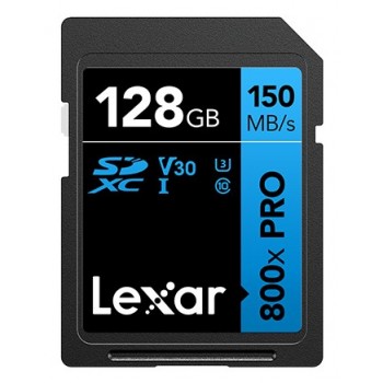 Lexar High-Performance 800xPRO 128 GB SDXC UHS-I Clase 10 LSD0800P128G-BNNNG