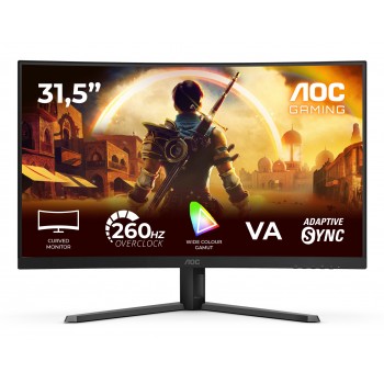 AOC G4 C32G42ZE - 31.5" Full HD - LED - Negro, Rojo - 260Hz