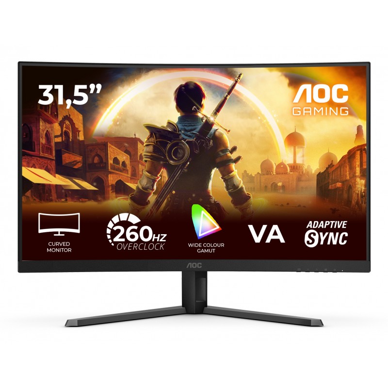 AOC G4 C32G42ZE - 31.5" Full HD - LED - Negro, Rojo - 260Hz