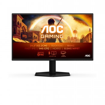 AOC G4 25G42E - 24.5" Full HD - LED - Negro, Rojo - 180Hz