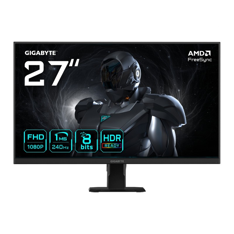 GIGABYTE GS27F2 27" Monitor de Juego FHD - 1920 x 1080 - 27" Full HD - LCD - Negro - 240Hz 20VM0-GS27F2BT-1EKR