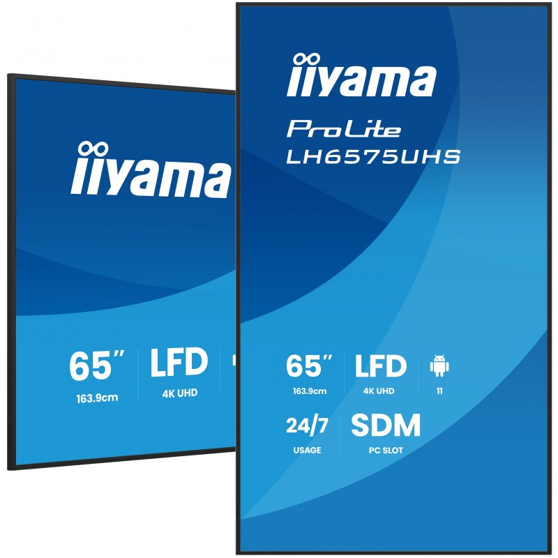 iiyama LH6575UHS-B2AG - 64.5" - Procesador incorporado - Android 11