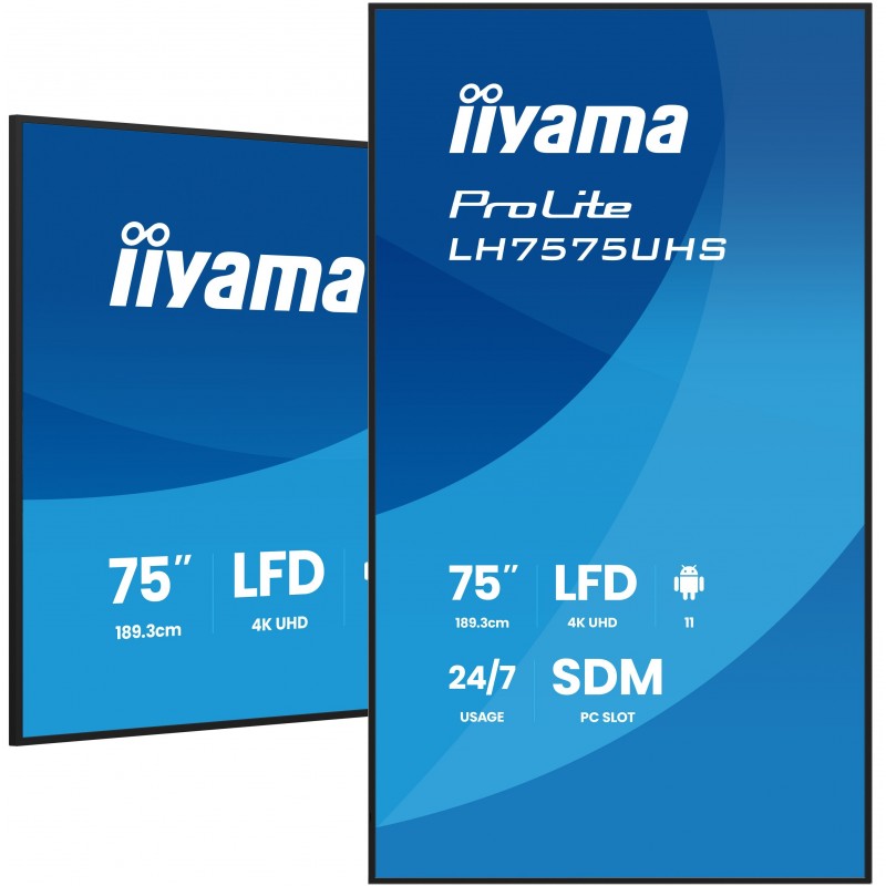iiyama LH7575UHS-B2AG 75" - Procesador incorporado - Android 11