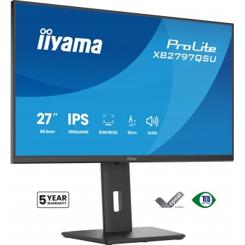iiyama ProLite XB2797QSU-B1 - 27" Quad HD - LED - Negro - 75Hz