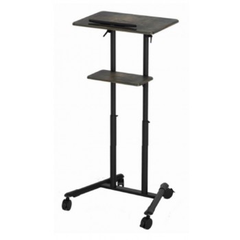 PUPITRE DE CONFERENCIA MOVIL GEMBIRD CON RUEDAS PIVOTANTES NEGRO TVS-DESK-01-BK
