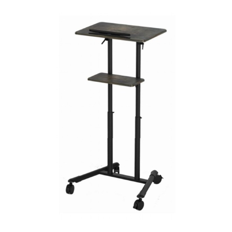 PUPITRE DE CONFERENCIA MOVIL GEMBIRD CON RUEDAS PIVOTANTES NEGRO TVS-DESK-01-BK