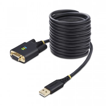 StarTech.com Cable Adaptador USB a Serie de Módem Nulo de 3m - Retención COM - Tornillos Intercambia 1P10FFCN-USB-SERIAL