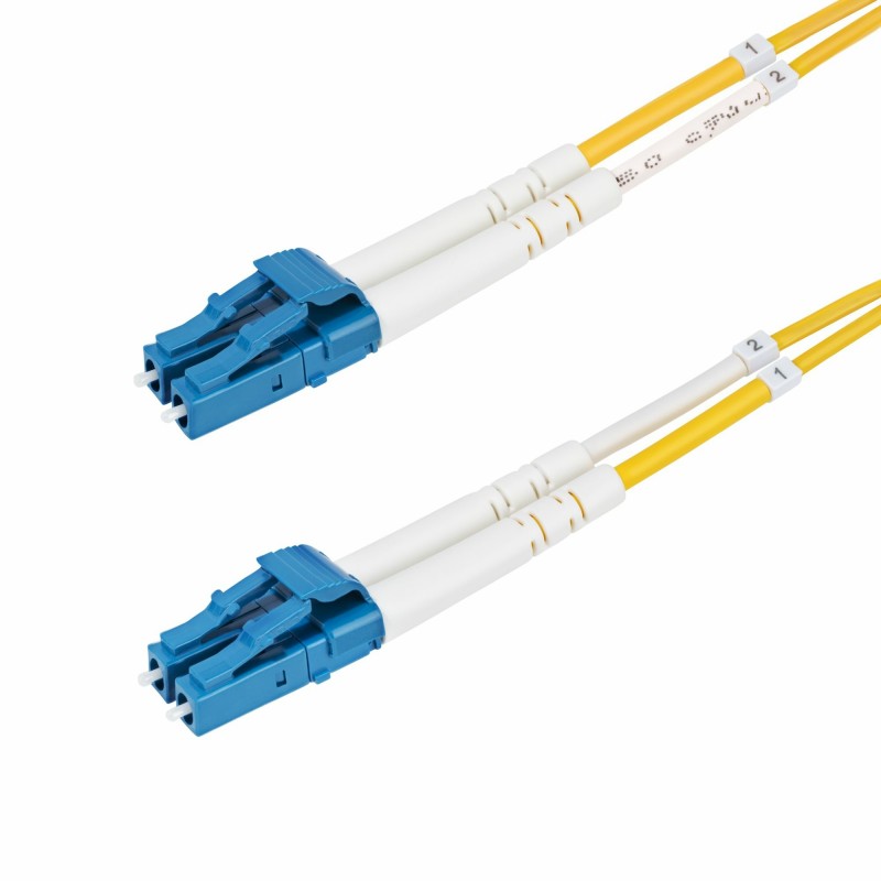 StarTech.com Cable de Fibra Óptica Dúplex LC a LC (UPC) OS2 Monomodo de 50m - 9 125µm - 100G - Resis SMDOS2LCLC50M