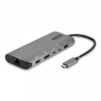 StarTech.com Adaptador Multipuertos USB4 para 2 Pantallas - Sin Controladores para macOS y Windows - 174B-USB4-MULTIPORT
