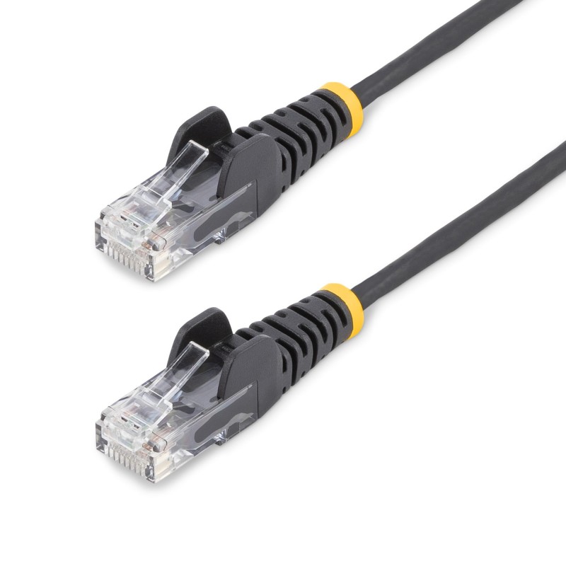 StarTech.com Cable de Red Ethernet CAT6 Delgado sin Enganches Negro de 7m - Cable RJ45 Snagless Slim N6PAT7MBKS