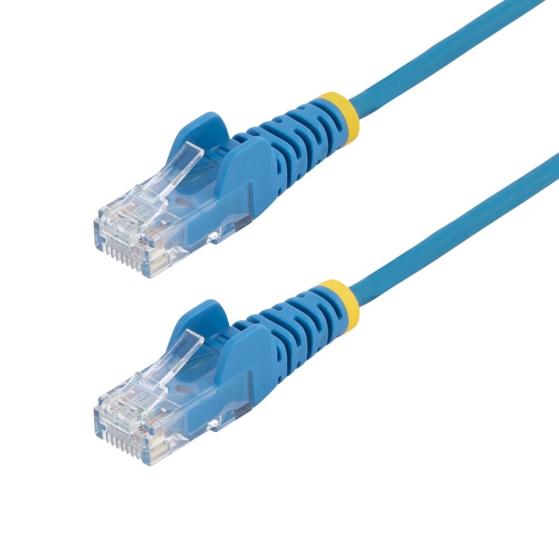 StarTech.com Cable de Red Ethernet CAT6 Delgado sin Enganches Azul de 10m - Cable RJ45 Snagless Slim N6PAT10MBLS