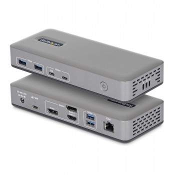 StarTech.com Docking Station USB-C de 3 Monitores DisplayPort HDMI - 4K60Hz - Ethernet 1GbE - PD de  199UE-USBC-DOCK