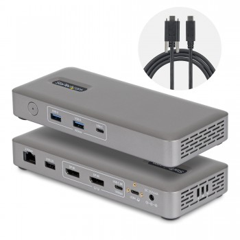 StarTech.com Docking Station USB4 USB-C Universal sin Controladores de 2 Monitores para macOS Window 208UE-USB4-DOCK