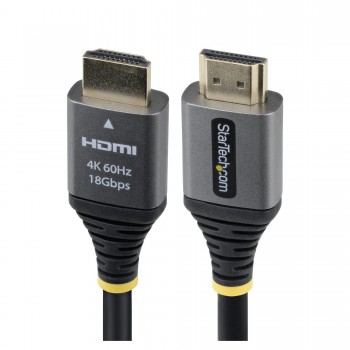 StarTech.com Cable HDMI 2.0 Certificado Premium de Alta Velocidad de 1,5m - 4K 60Hz  1440p 144Hz - C HDMMV5F