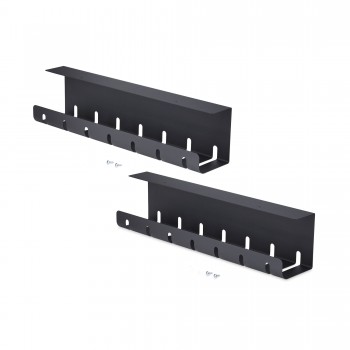 StarTech.com Paquete de 2 - Bandeja de Gestión de Cables para Debajo del Escritorio - Longitud de 53 S2MB-DESK-CABLE-TRAY