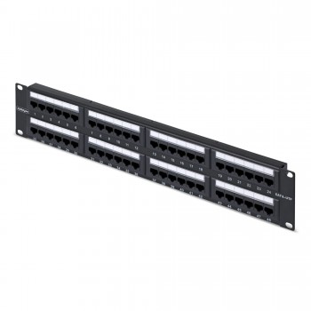 StarTech.com Panel de Parcheo 2U de 48 Puertos Cat6 RJ45 de Montaje en Rack de Servidores - UTP -Tip CPANEL48