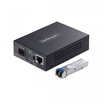 StarTech.com MCM1110SMLC20 convertidor de medio 2000 Mbit s 1310 nm Monomodo Negro