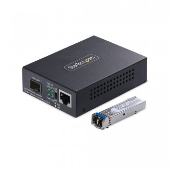 StarTech.com MCM1110SMLC40 convertidor de medio 2000 Mbit s 1310 nm Monomodo Negro