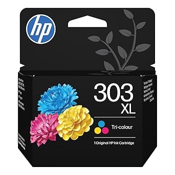 HP Cartucho de tinta Original 303XL tricolor de alta capacid   T6N03AELS1