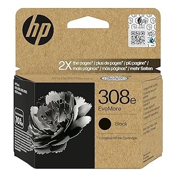 HP Cartucho de Tinta Original EvoMore 308e negra   7FP22UELS1