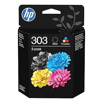 HP Paquete de 2 cartuchos de tinta Original 303 negro/tricol   3YM92AELS1