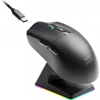 Mars Gaming MMWELITE - Inalámbrico Tri-Mode - Negro