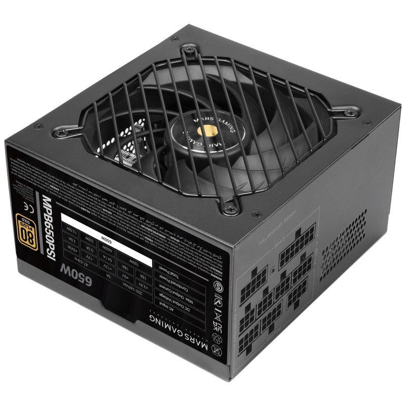 Mars Gaming MPB650PSI - 650W - ATX 3.1 - 80 PLUS Gold - Full Modular