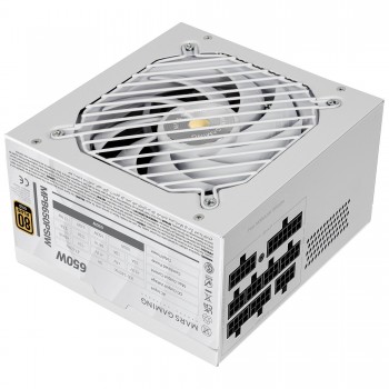Mars Gaming MPB650PSIW - 650W - 80 PLUS Gold - Modular - ATX 3.1 - Blanco