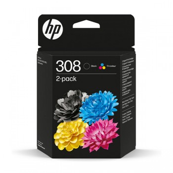 PACK CARTUCHO HP NEGRO-COLOR HP 308 + 308 6L6S6UELS1