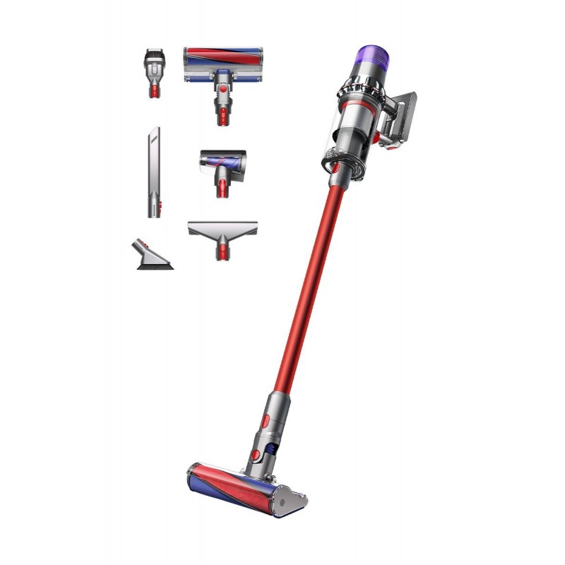 Dyson V11 Fluffy Aspiradora escoba 2 en 1 Batería Secar Sin bolsa Níquel, Rojo 476550-01