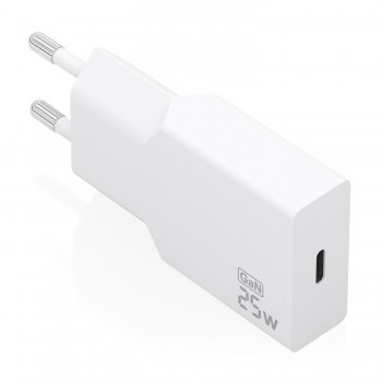 Cargador de Pared GaN Aisens A110-0999  1xUSB Tipo-C  25W  Blanco