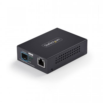 StarTech.com Conversor de Medios de Fibra 10GbE SFP+ - RJ-45 a SFP+ 10GBASE-X - Monomodo - Multimodo MCM10GSFP2
